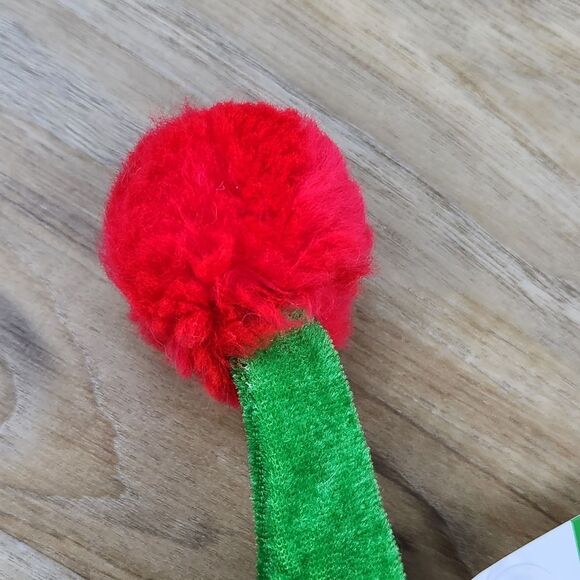 🔹️NWT Red & Green Striped Adjustable Wired Extra Long Elf Hat One Size - Picture 5 of 9